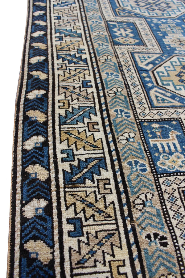 3'7"x4'6" Shirvan Baku Hand Knotted