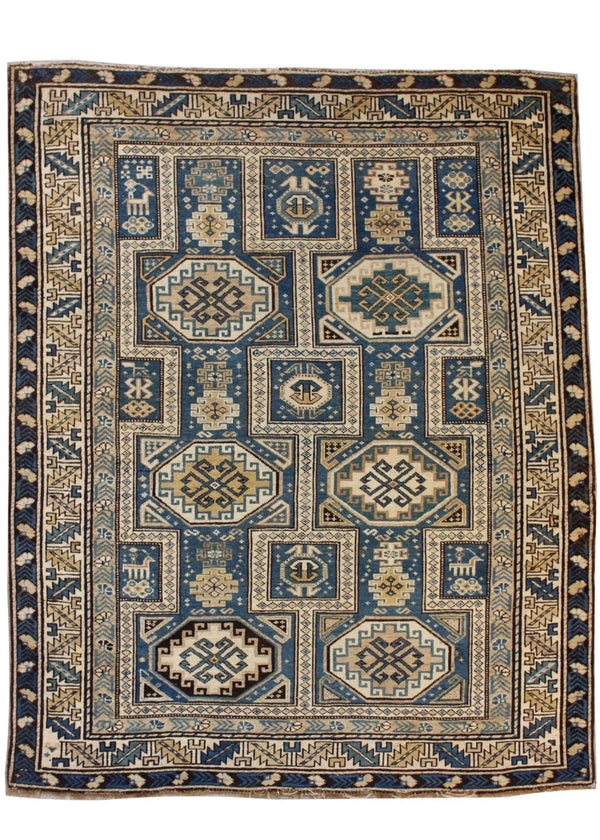 3'7"x4'6" Shirvan Baku Hand Knotted