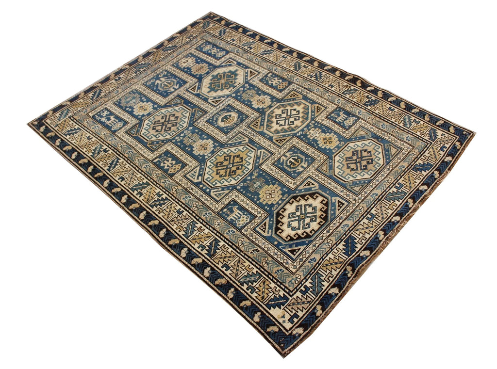 3'7"x4'6" Shirvan Baku Hand Knotted