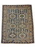 3'7"x4'6" Shirvan Baku Hand Knotted