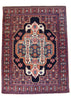 3'7"x4'9" Sennah Hand Knotted
