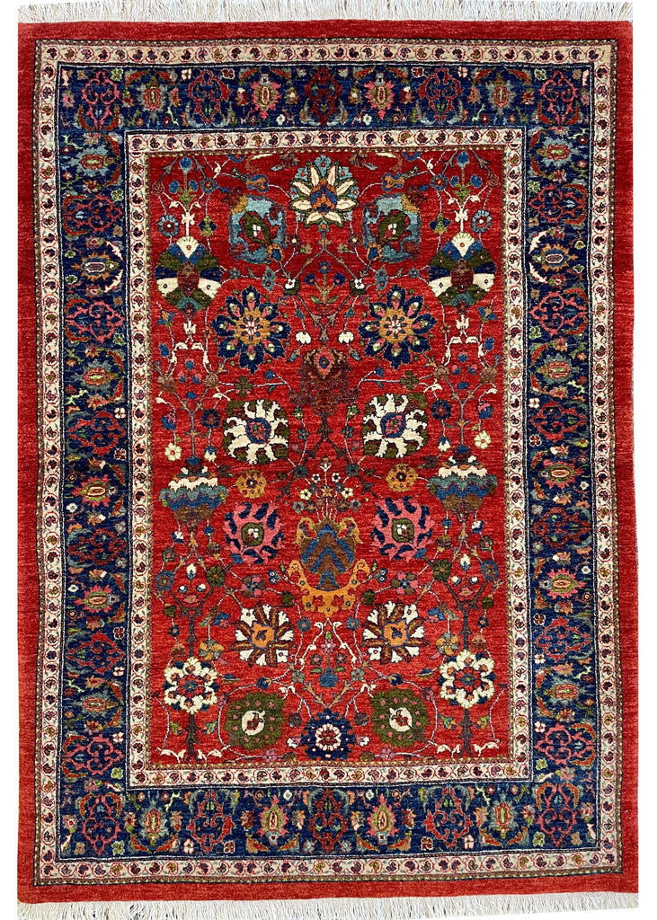 3'7"x5'1" Halvai Bidjar Hand Knotted