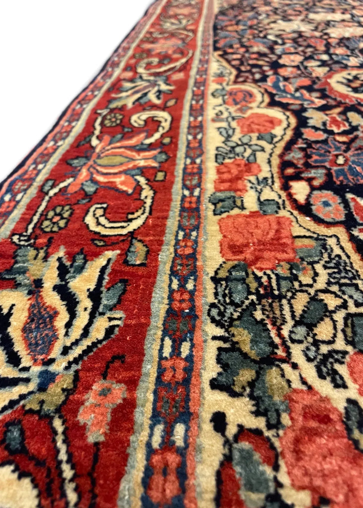 3'7"x5'3" Halvai Bidjar Hand Knotted