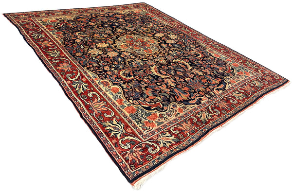 3'7"x5'3" Halvai Bidjar Hand Knotted