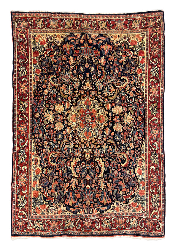 3'7"x5'3" Halvai Bidjar Hand Knotted