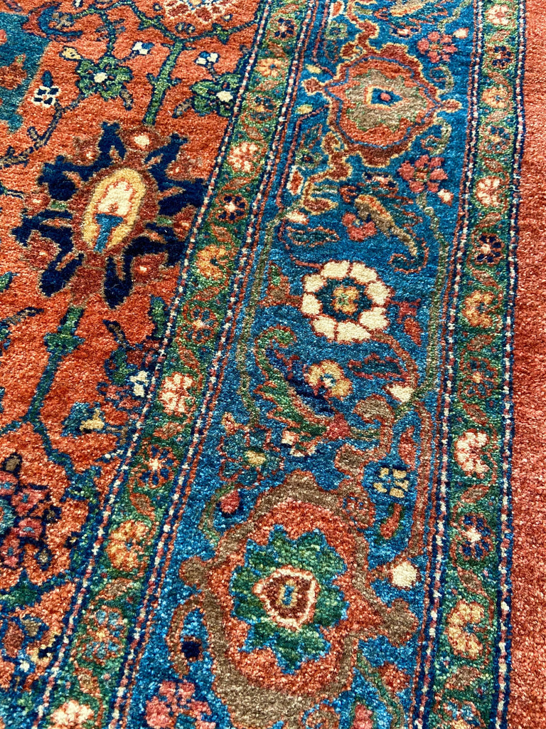 3'7"x5'4" Bijar Hand Knotted