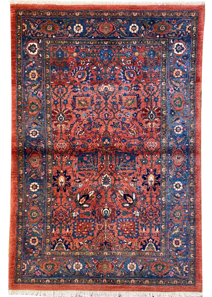 3'7"x5'4" Bijar Hand Knotted