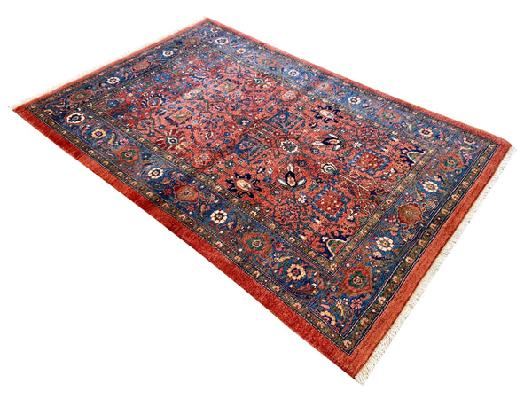 3'7"x5'4" Bijar Hand Knotted