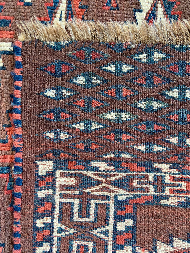 3'7"x5'6" Yamud Hand Knotted