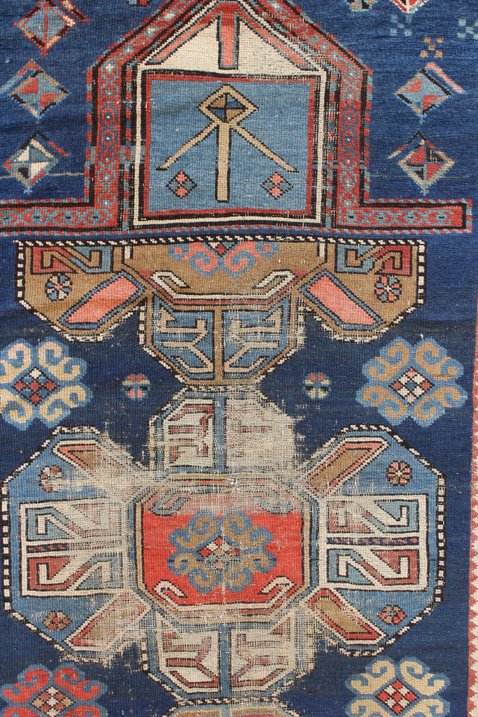 3'7"x5'8" Shusha Prayer Rug Hand Knotted