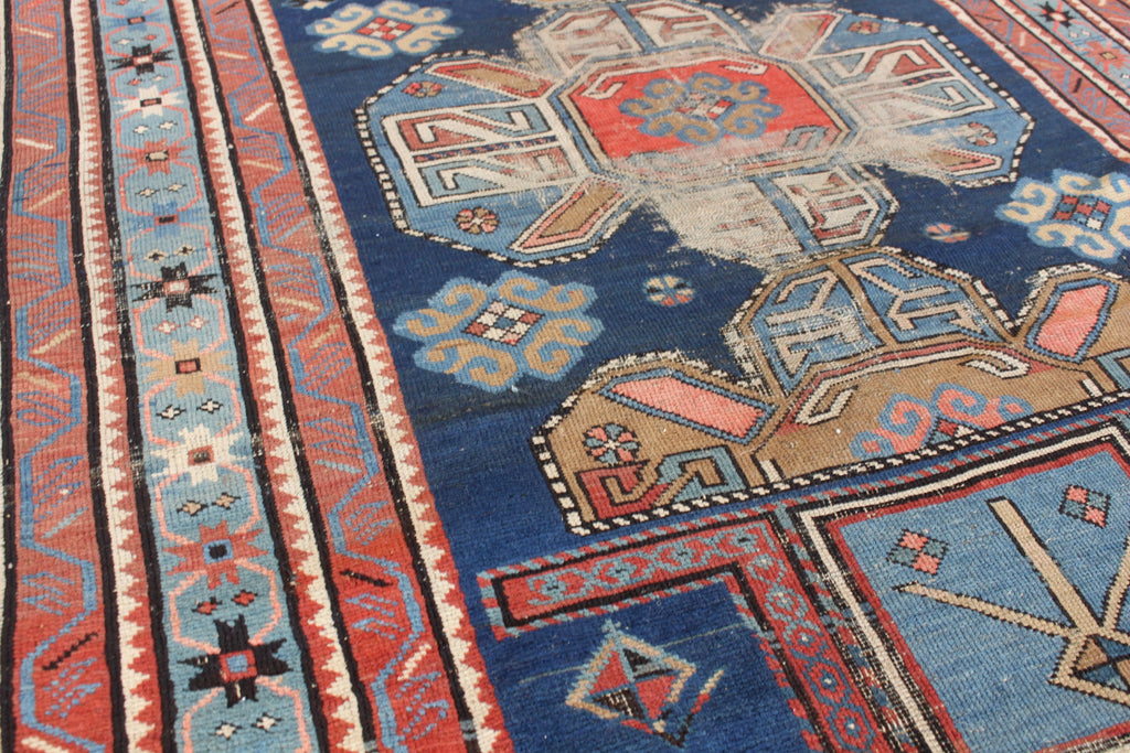 3'7"x5'8" Shusha Prayer Rug Hand Knotted