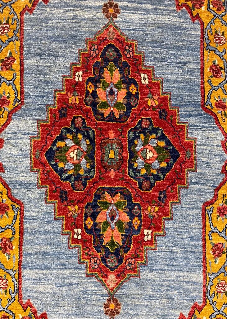 3'7"x6'1" Hand Knotted