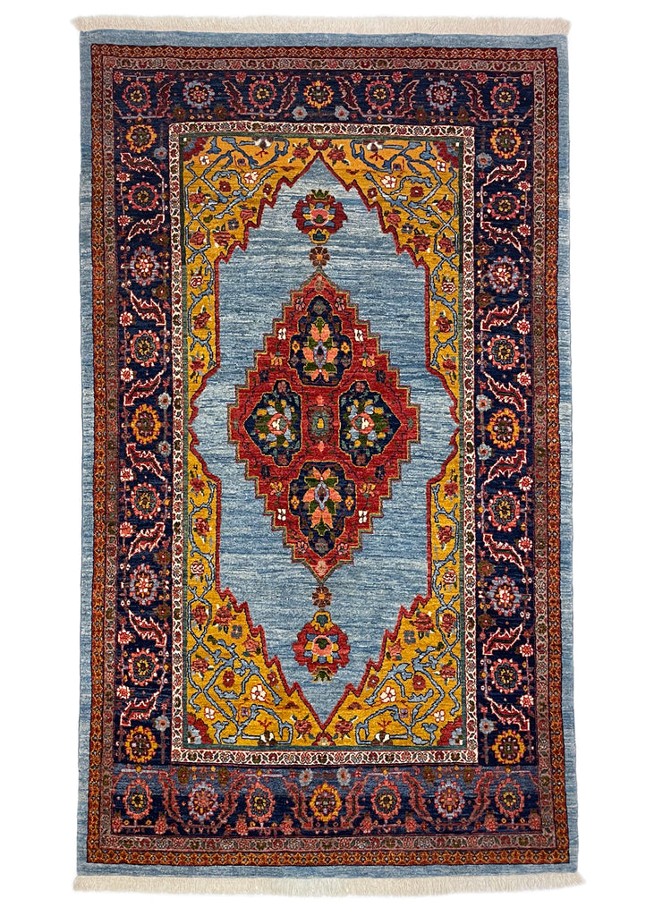 3'7"x6'1" Hand Knotted