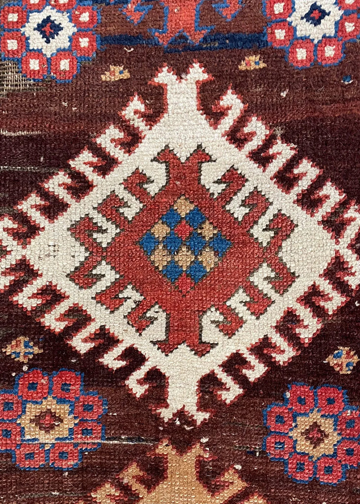 3'7"x8'10" Armenian Chelaberd Hand Knotted