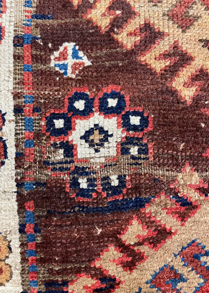 3'7"x8'10" Armenian Chelaberd Hand Knotted