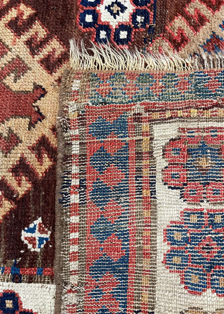 3'7"x8'10" Armenian Chelaberd Hand Knotted