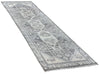 3'7"x9'11" Hamadan "Distressed" Hand Knotted