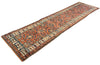 3'8"x14'2" Kurdish Hand Knotted