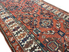 3'8"x14'2" Kurdish Hand Knotted