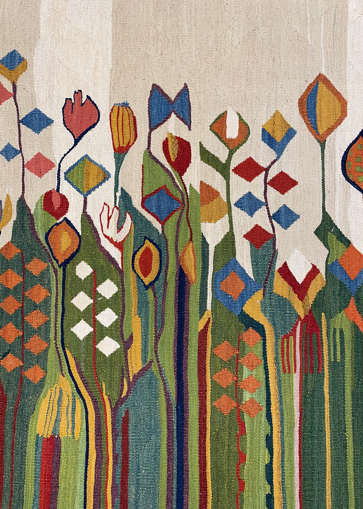 3'8"x5'2" Sennah Kilim Hand Knotted