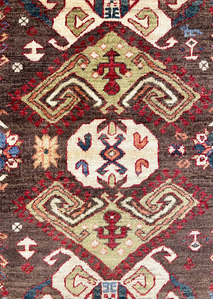 3'8"x5'9" Alpan Kuba Hand Knotted