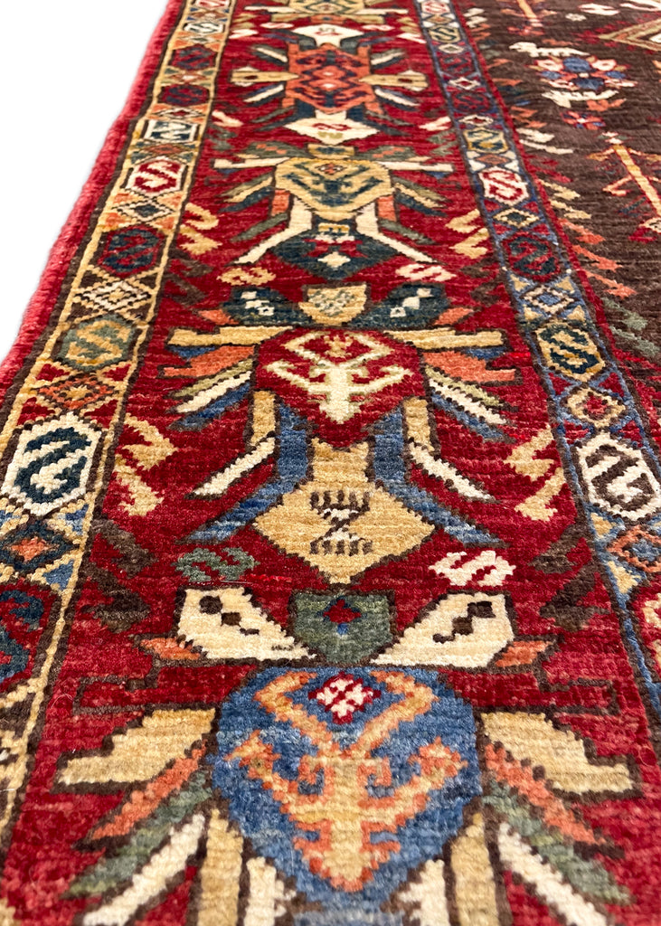 3'8"x5'9" Alpan Kuba Hand Knotted