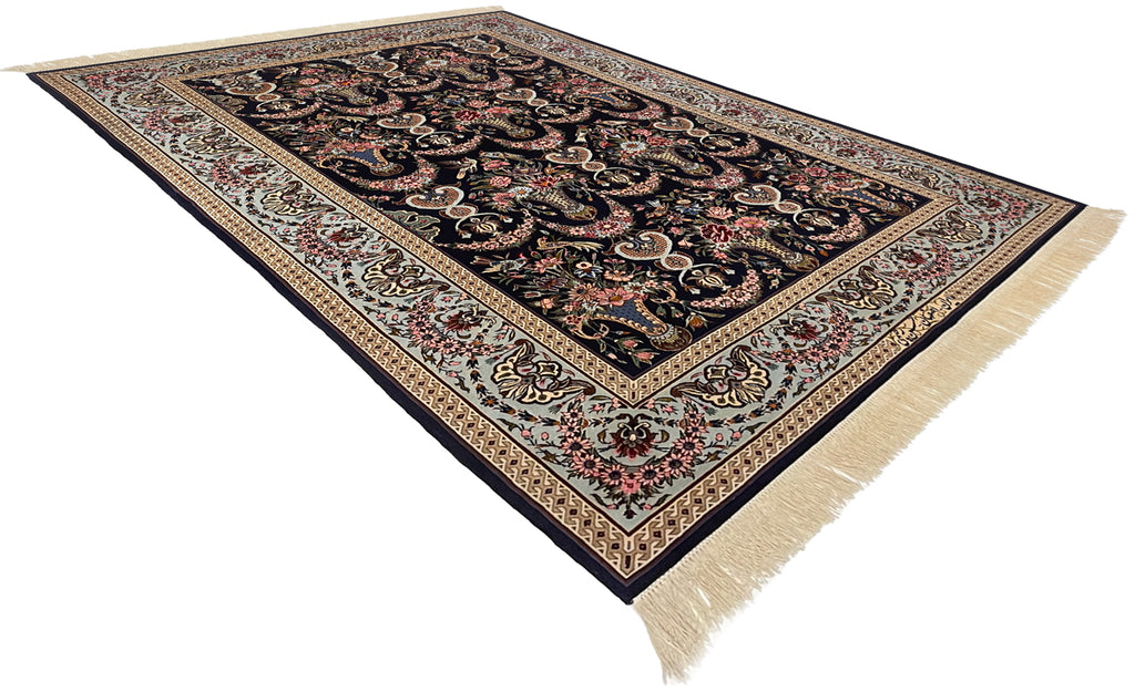 3'8"x5'9" Isfahan Hand Knotted
