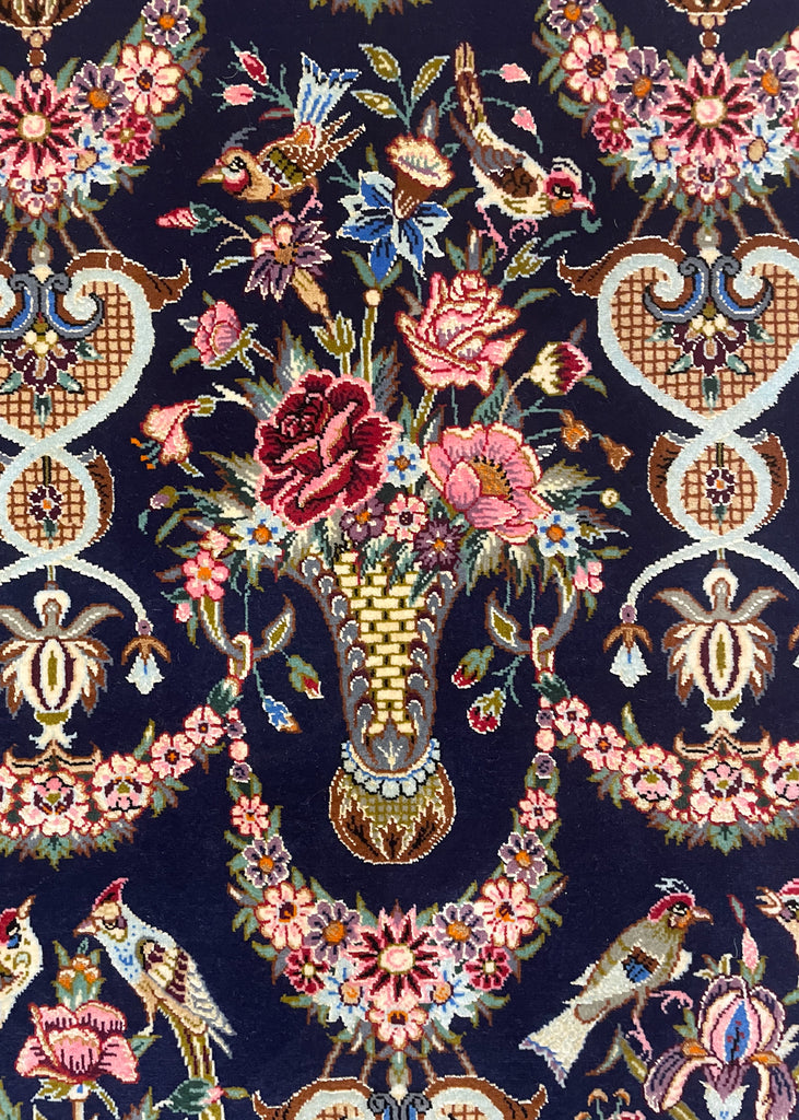 3'8"x5'9" Isfahan Hand Knotted