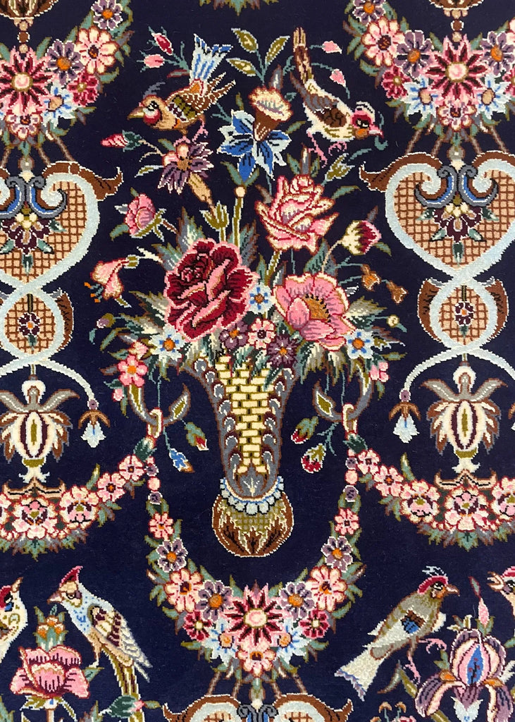 3'8"x5'9" Isfahan Hand Knotted