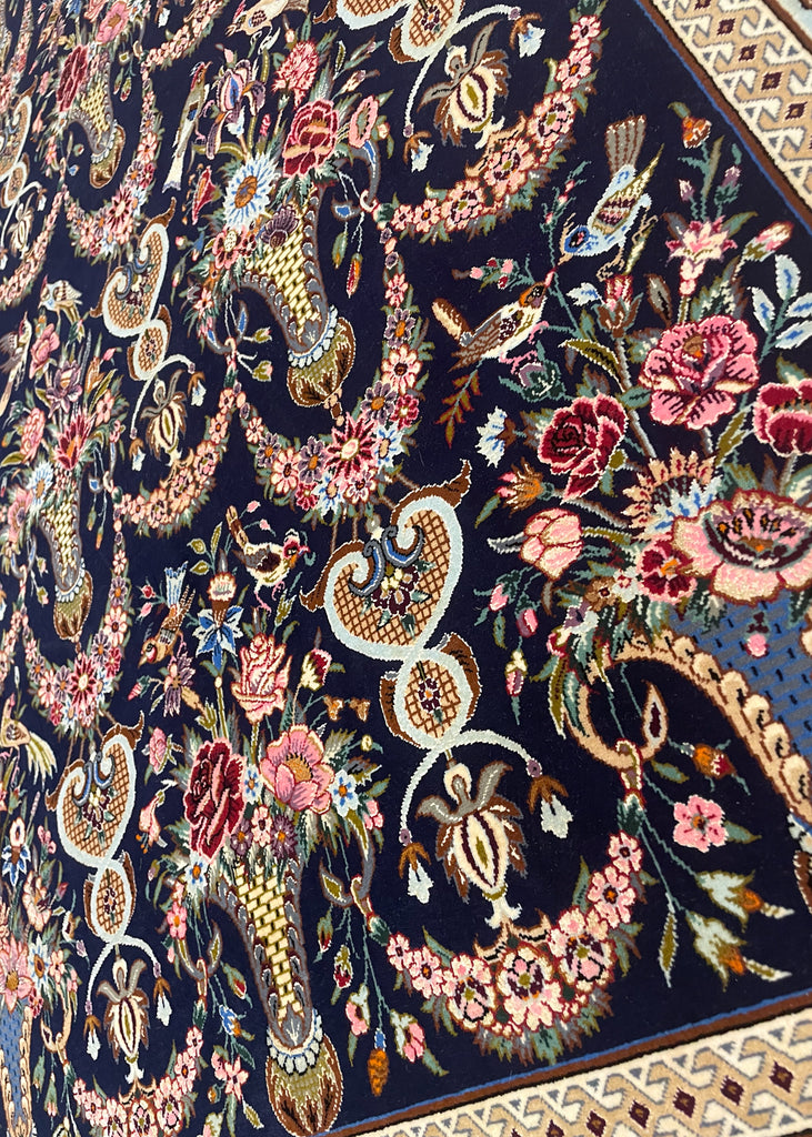 3'8"x5'9" Isfahan Hand Knotted