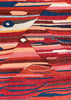 3'8"x5' Abstract Kilim Hand Knotted