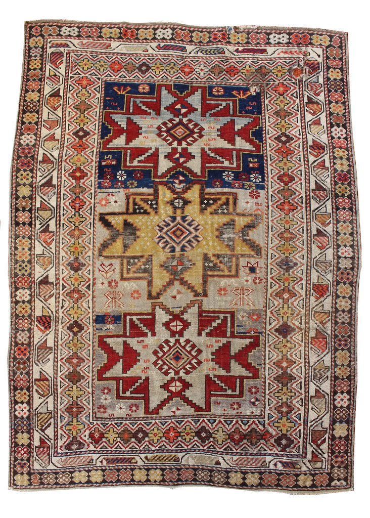 3'8"x5' Shirvan Hand Knotted