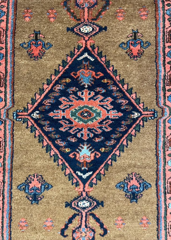 3'8"x6'6" Khamseh Hamadan Hand Knotted