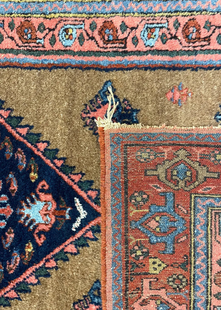 3'8"x6'6" Khamseh Hamadan Hand Knotted