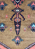3'8"x6'6" Khamseh Hamadan Hand Knotted