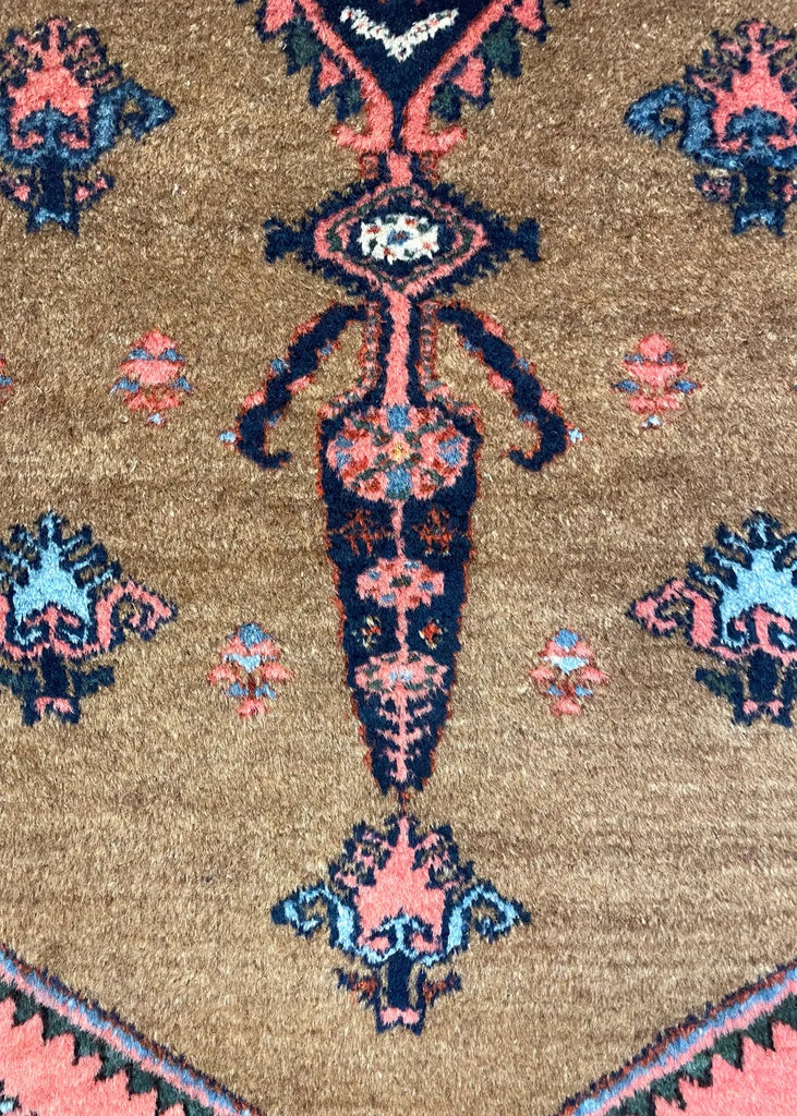 3'8"x6'6" Khamseh Hamadan Hand Knotted