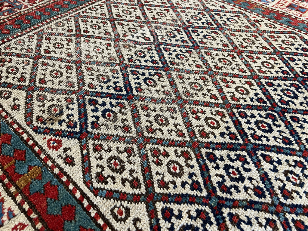 3'8"x8'6" Moghan Hand Knotted