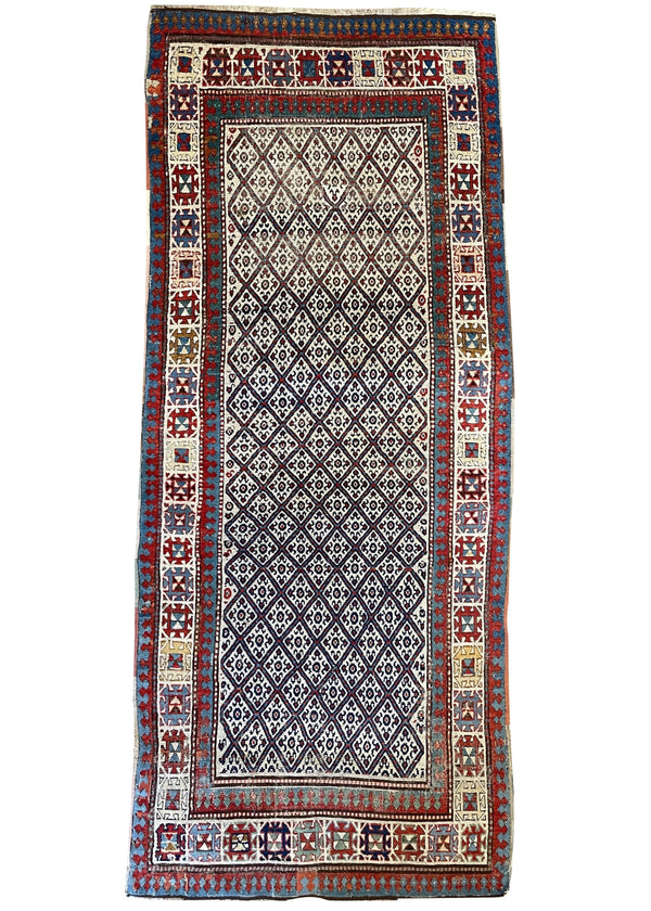 3'8"x8'6" Moghan Hand Knotted