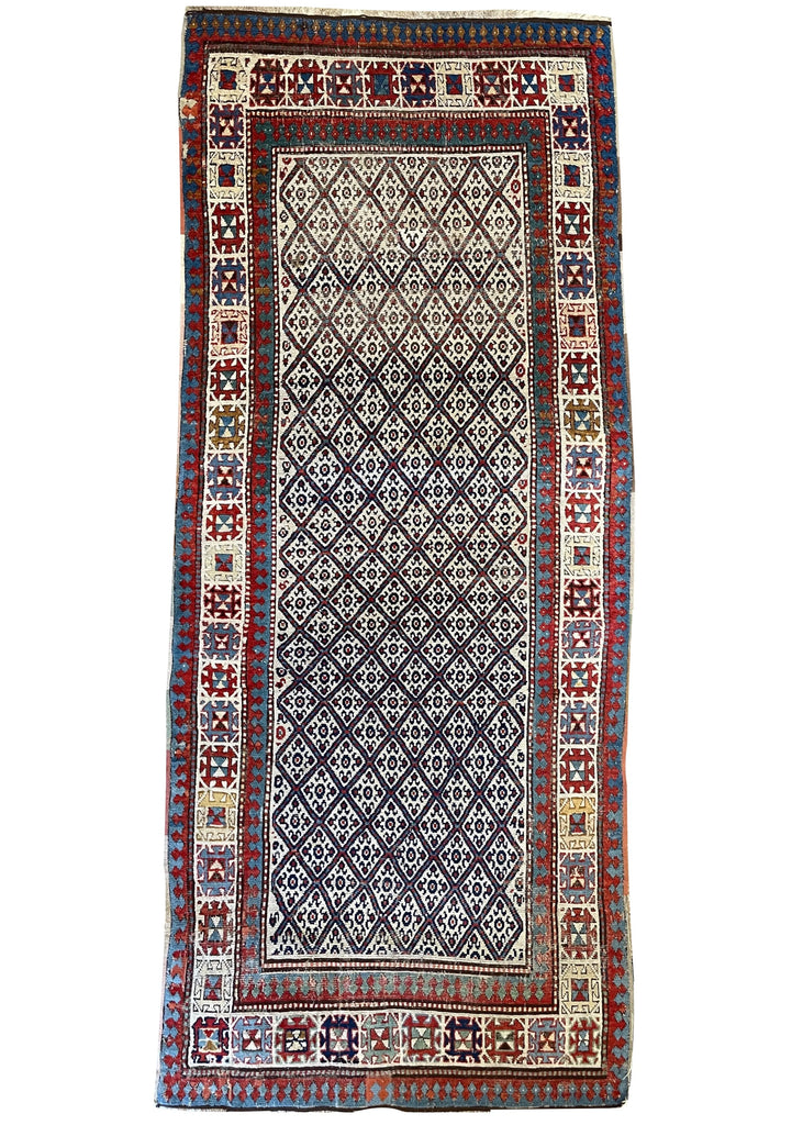 3'8"x8'6" Moghan Hand Knotted