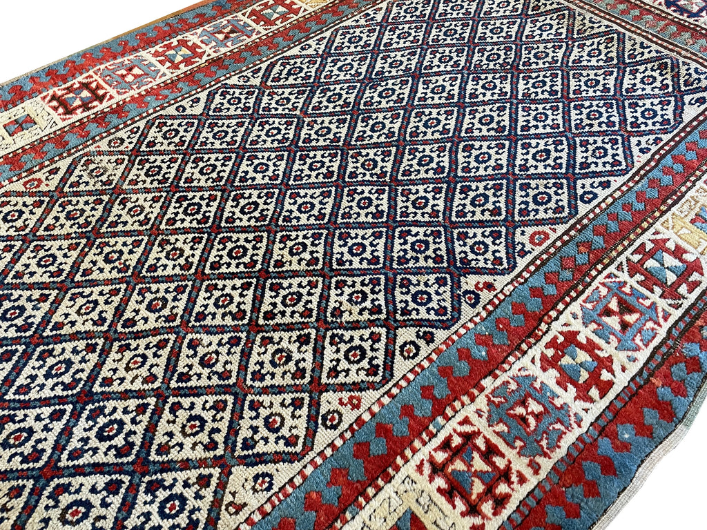 3'8"x8'6" Moghan Hand Knotted