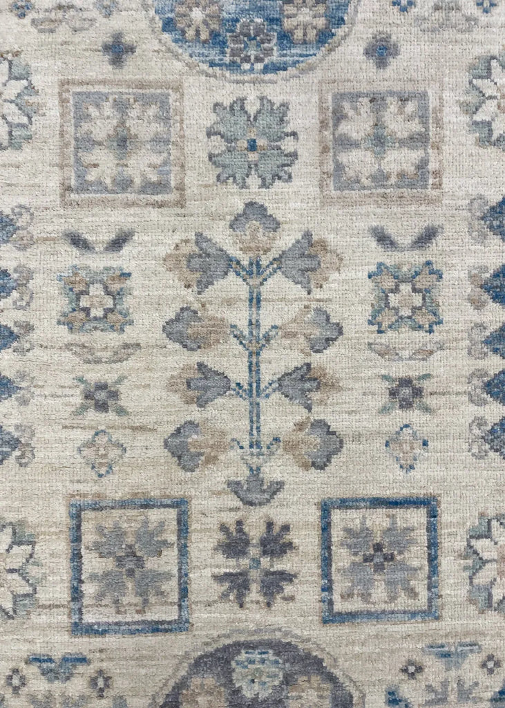3'9"x17'4" Khotan Hand Knotted
