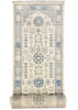 3'9"x17'4" Khotan Hand Knotted