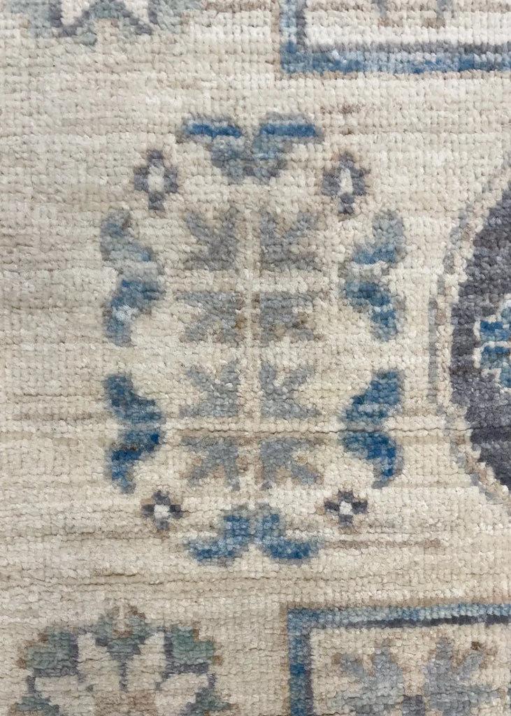 3'9"x17'4" Khotan Hand Knotted