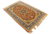 3'9"x5'4" Isphahan Hand Knotted