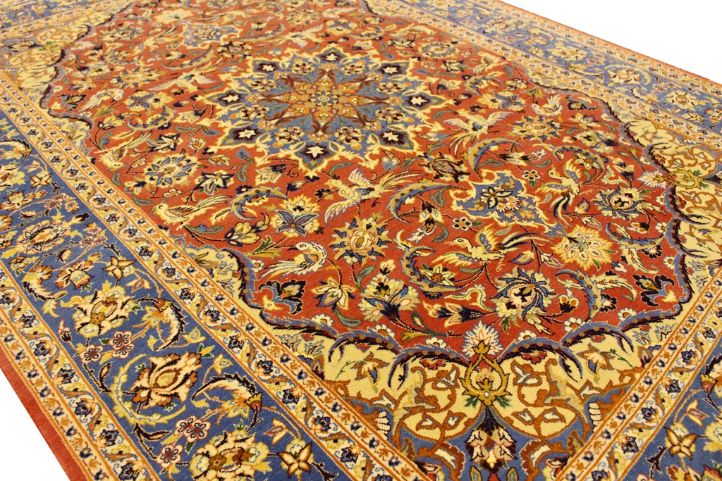 3'9"x5'4" Isphahan Hand Knotted