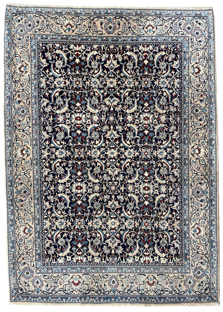 3'9"x5'4" Nain Hand Knotted