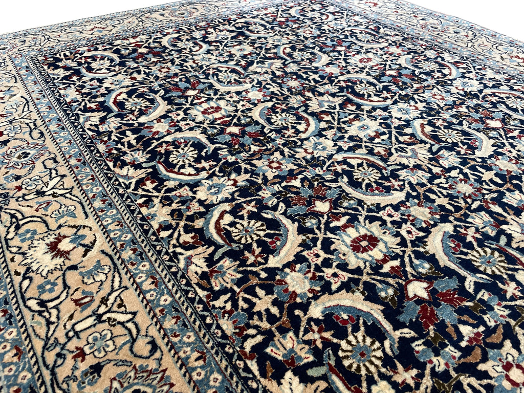 3'9"x5'4" Nain Hand Knotted