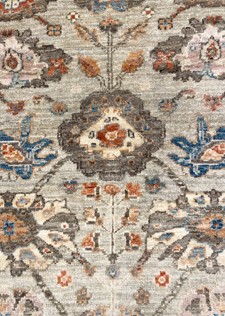 3'9x5'7" Sauj Bolag Hand Knotted