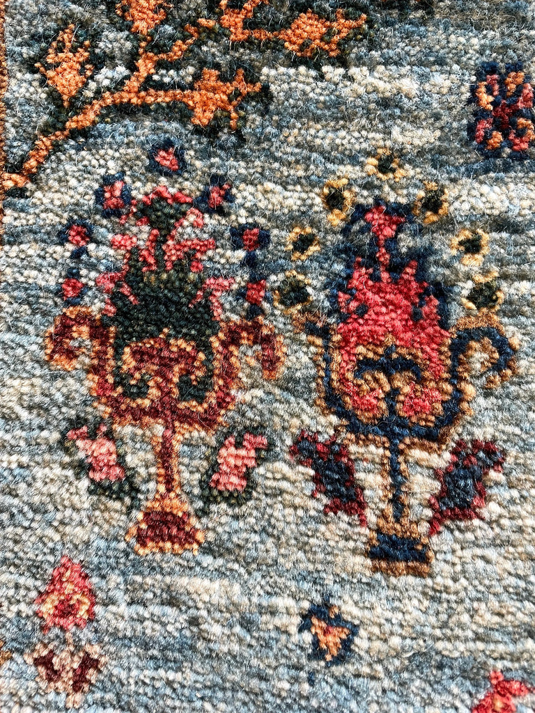 3'9"x5' Khamsehbaf Hand Knotted