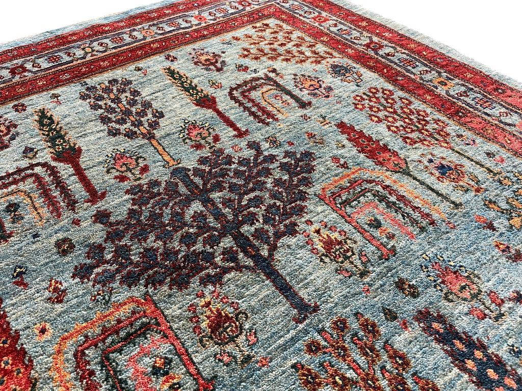 3'9"x5' Khamsehbaf Hand Knotted